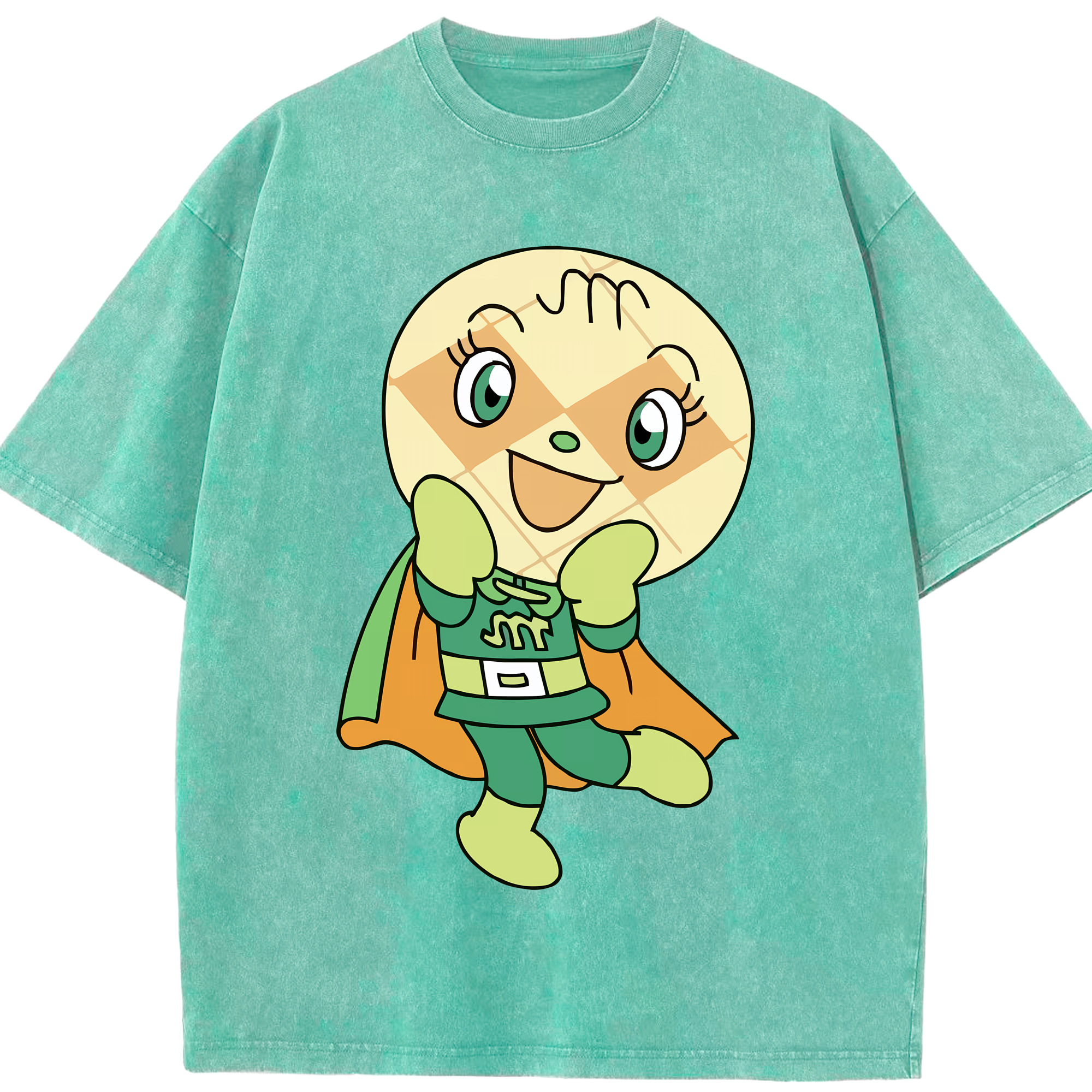 （画像用） アンパンマン Anpanman 綿100% ヴィンテージ風 半袖Tシャツ（フロントプリント）